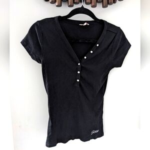 Guess black short sleeve tee